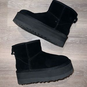 Ugg platform mini boots